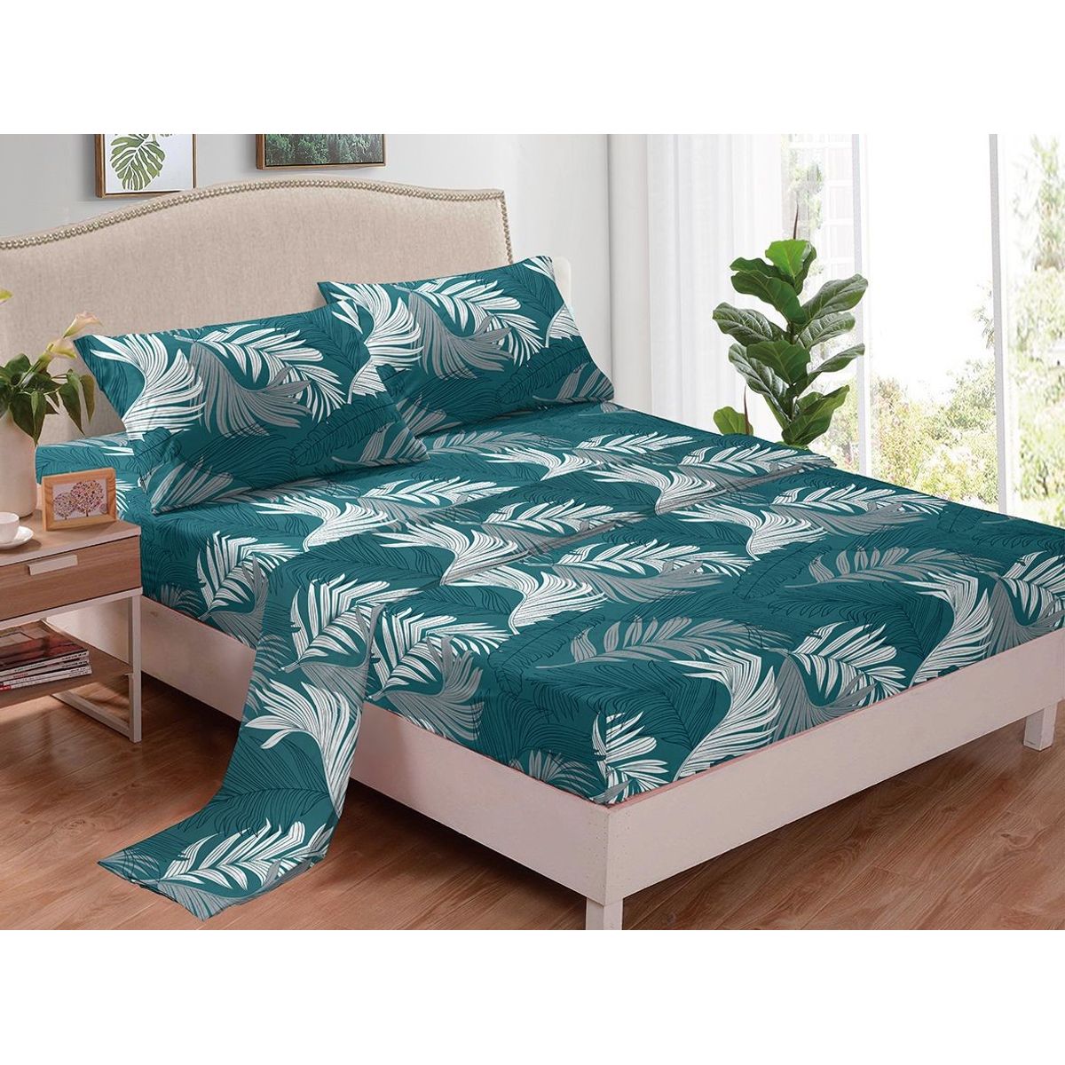 GENERICO - JUEGO DE SABANAS 100% ALGODON  SUAVES Y CÁLIDAS