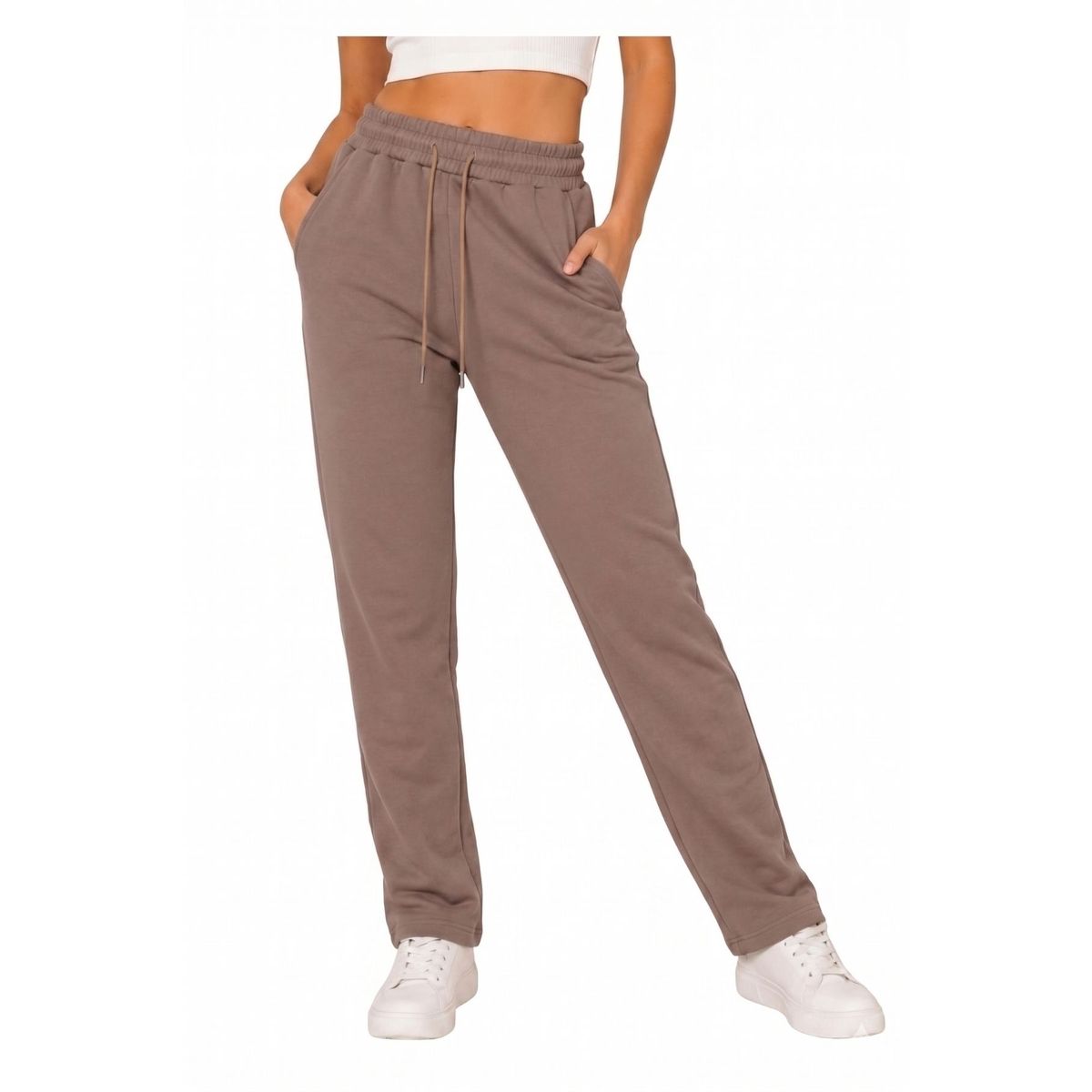 LOOK SHOP - Pack 2 Pantalón Recto Jogger Buzo Mujer Algodón Forro Polar 138