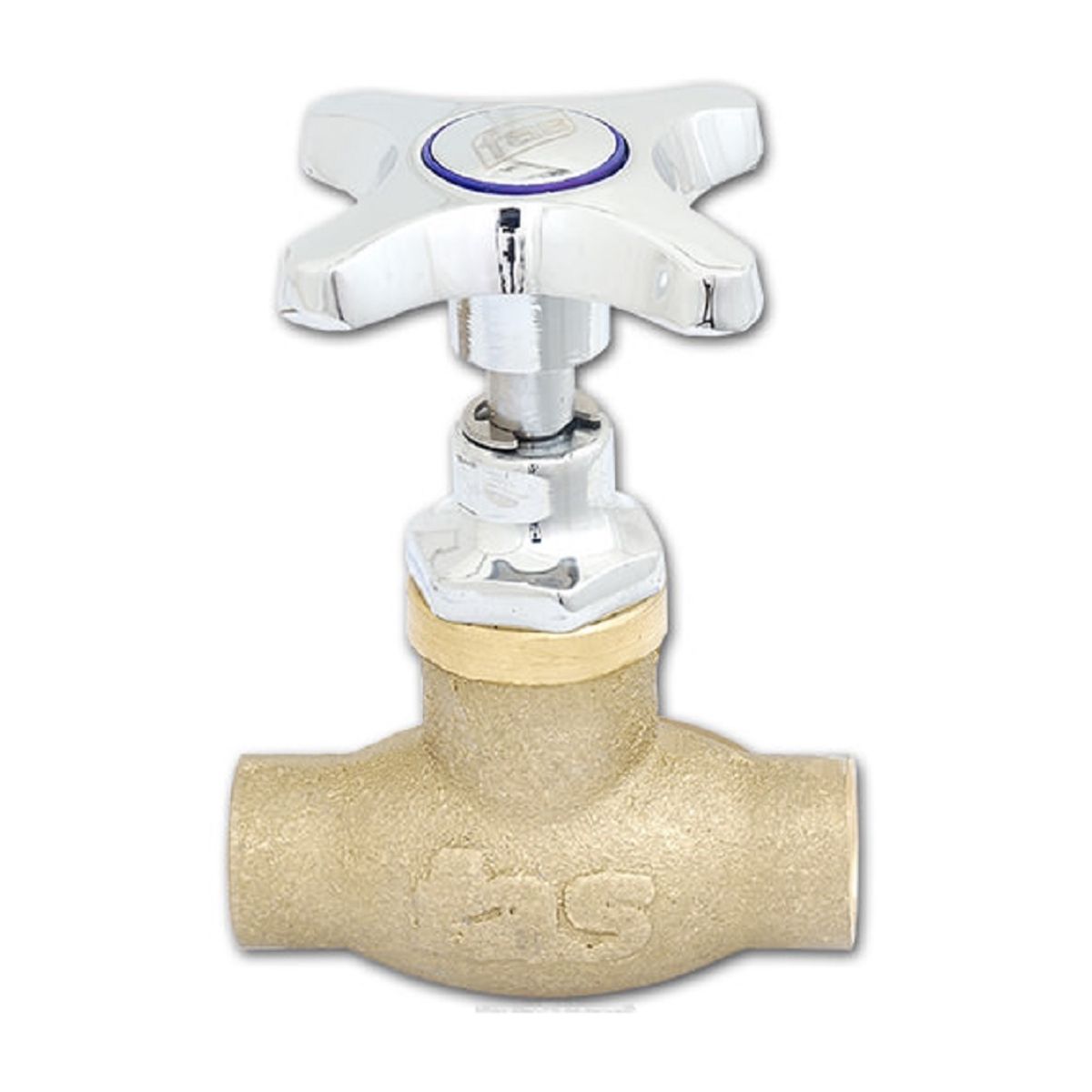 FAS - LLAVE DE PASO FAS media PULG LC-11-1001 SUPERIOR CROMADO