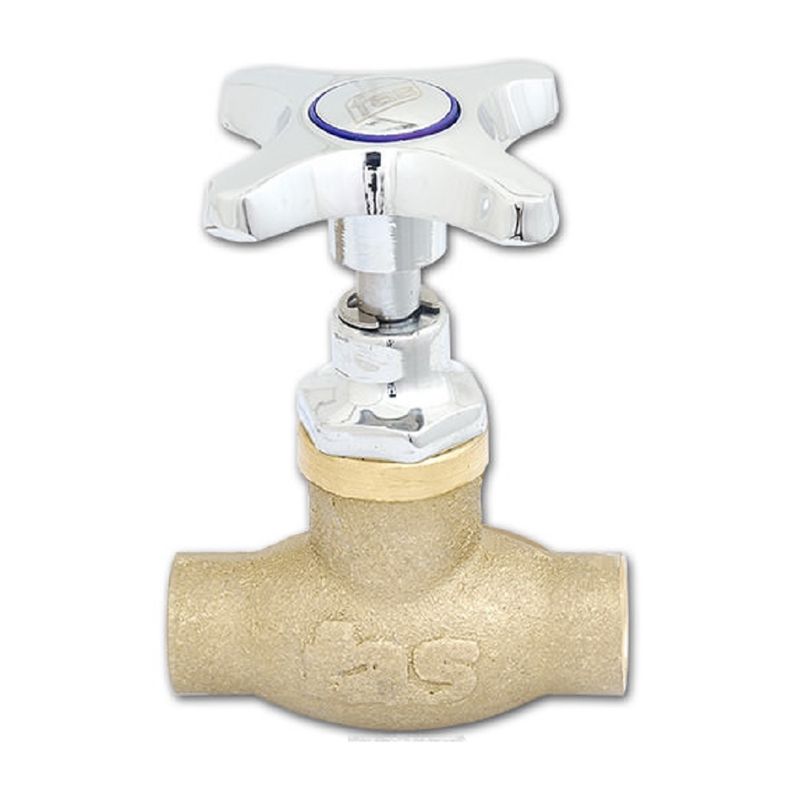 FAS - LLAVE DE PASO FAS media PULG LC-11-1001 SUPERIOR CROMADO.