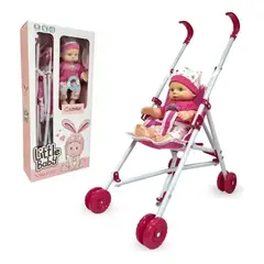 GENERICO - Little Baby - Muñeca Con Coche Sonidos