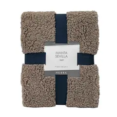 HEBRA - Manta Sherpa 125X150 Sevilla Gris