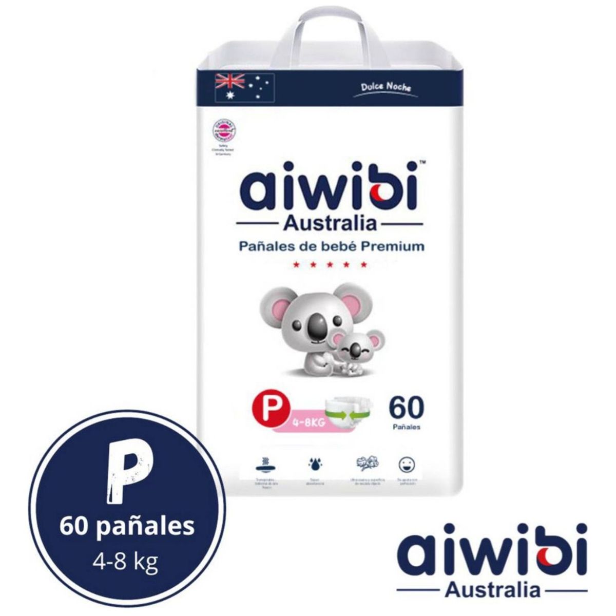 GENERICO - Pañales Aiwibi Dulce Noche P 60 Und