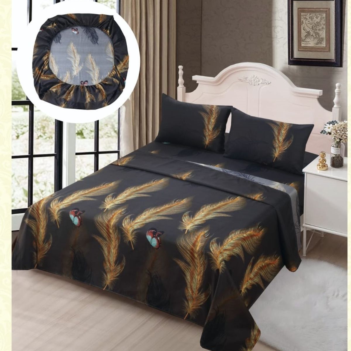 GENERICO - JUEGO DE SABANAS 100% ALGODON  SUAVES Y CÁLIDAS