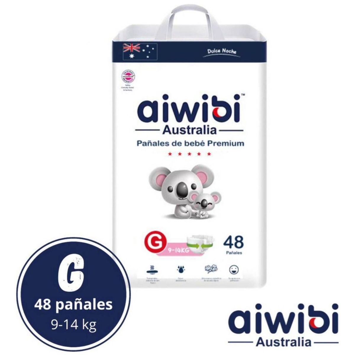 GENERICO - Pañales Aiwibi Dulce Noche G 48 Und