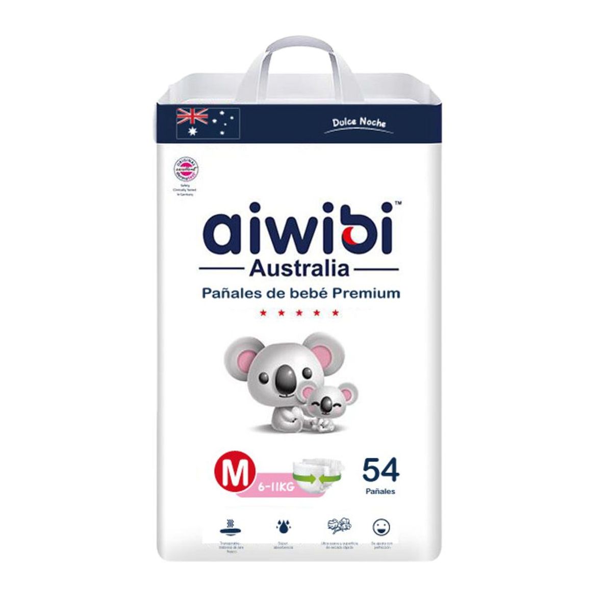 GENERICO - Pañales Aiwibi Dulce Noche M 54 Und