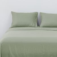 Sabanas Microfibra 2 Plazas Lisa Verde