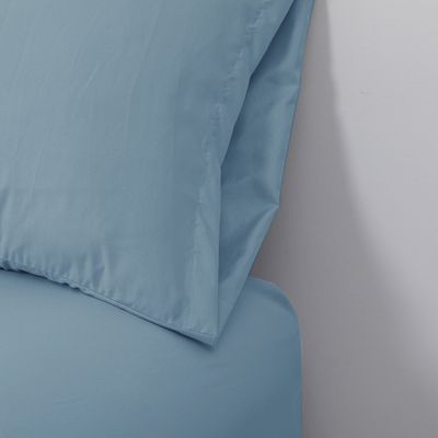 Imagen 2 del producto Sabanas Microfibra 2 Plazas Lisa Azul