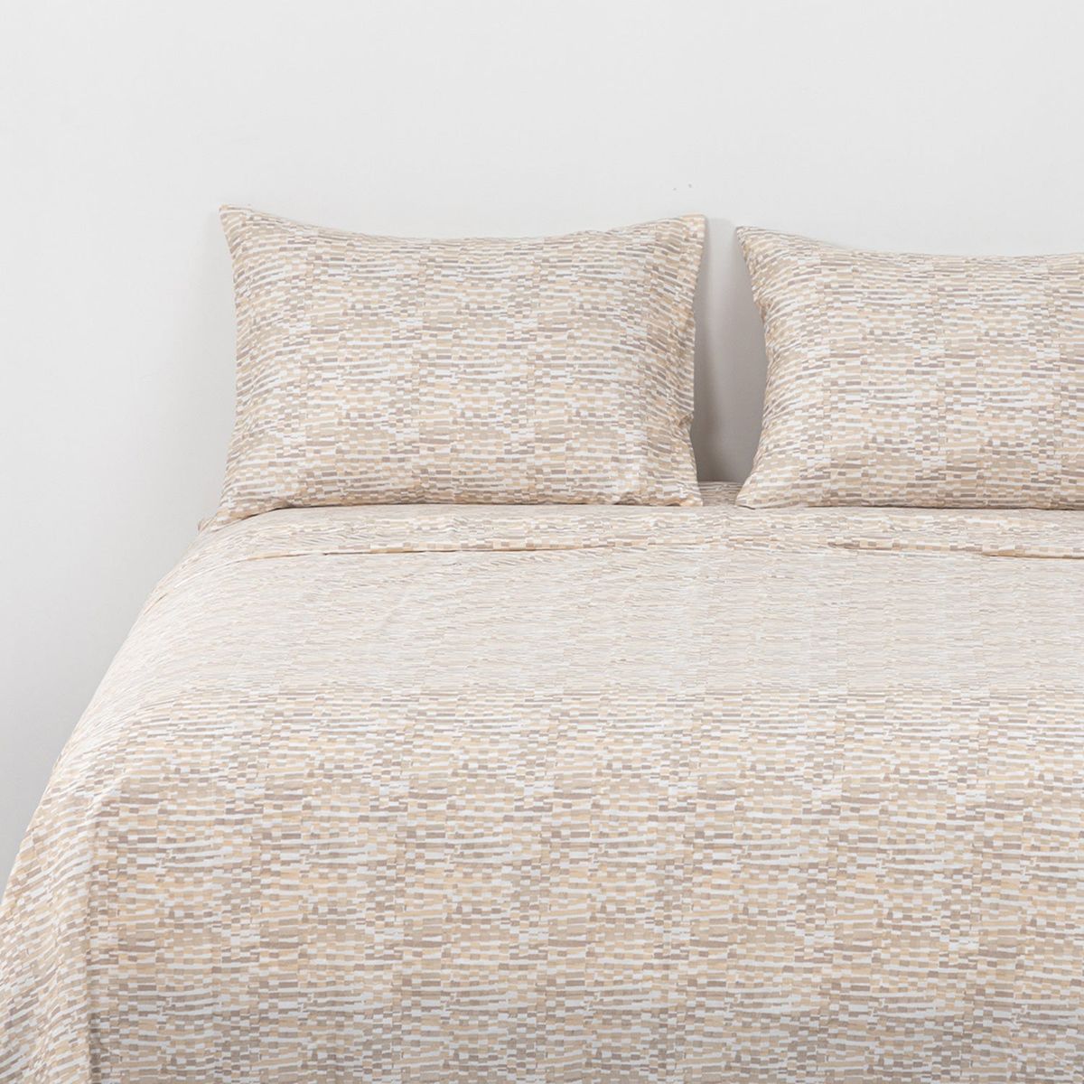 DIB - Sabanas Microfibra 2 Plazas Ladrillo Crudo