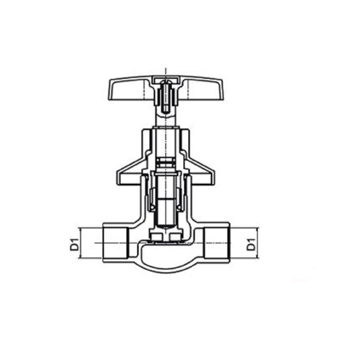 FAS - LLAVE DE PASO STRETTO media PULG CAMPANA 15BZ1511100
