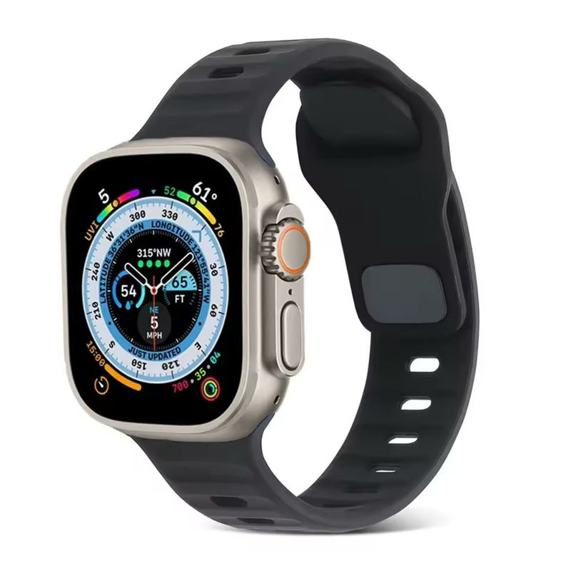 GENERICO - Correa Negra Sport para Apple  38-40-41mm