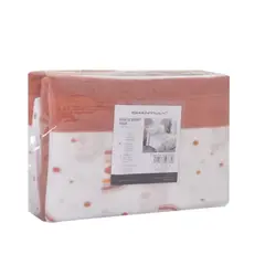 CHANTILLY - Juego de sábanas polar 1 plaza estampada arcoiris