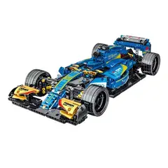 GENERICO - Fórmula 1 F1 bloques de construcción azules