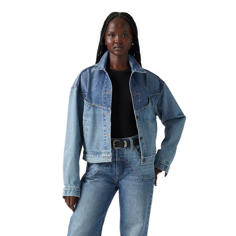 LEVIS - Chaqueta Mujer 90s Trucker Western Celeste Levis
