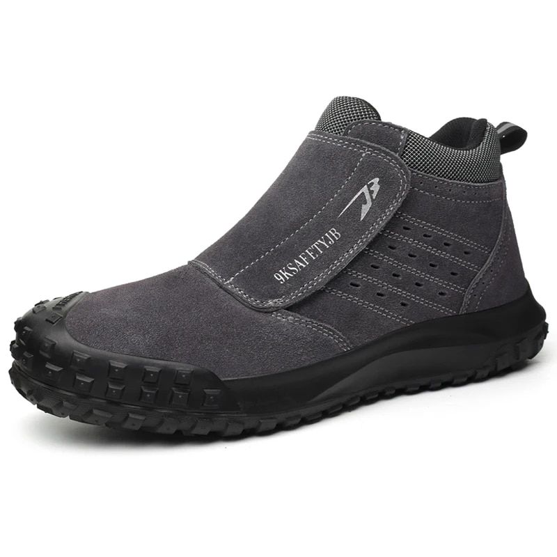TIOZONEY - Zapatos de trabajo Hombre - Gris.