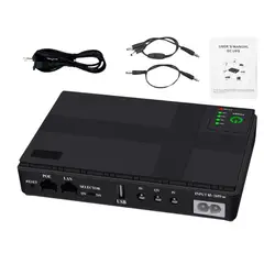 GENERICO - Mini Ups Portatil Dc Router Modem Usb 5v 9v 12v Poe 10400mah