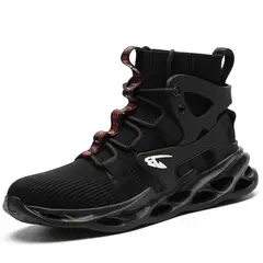 TIOZONEY - Zapatos De Seguridad Transpirables A Prueba De Golpes - Negro.