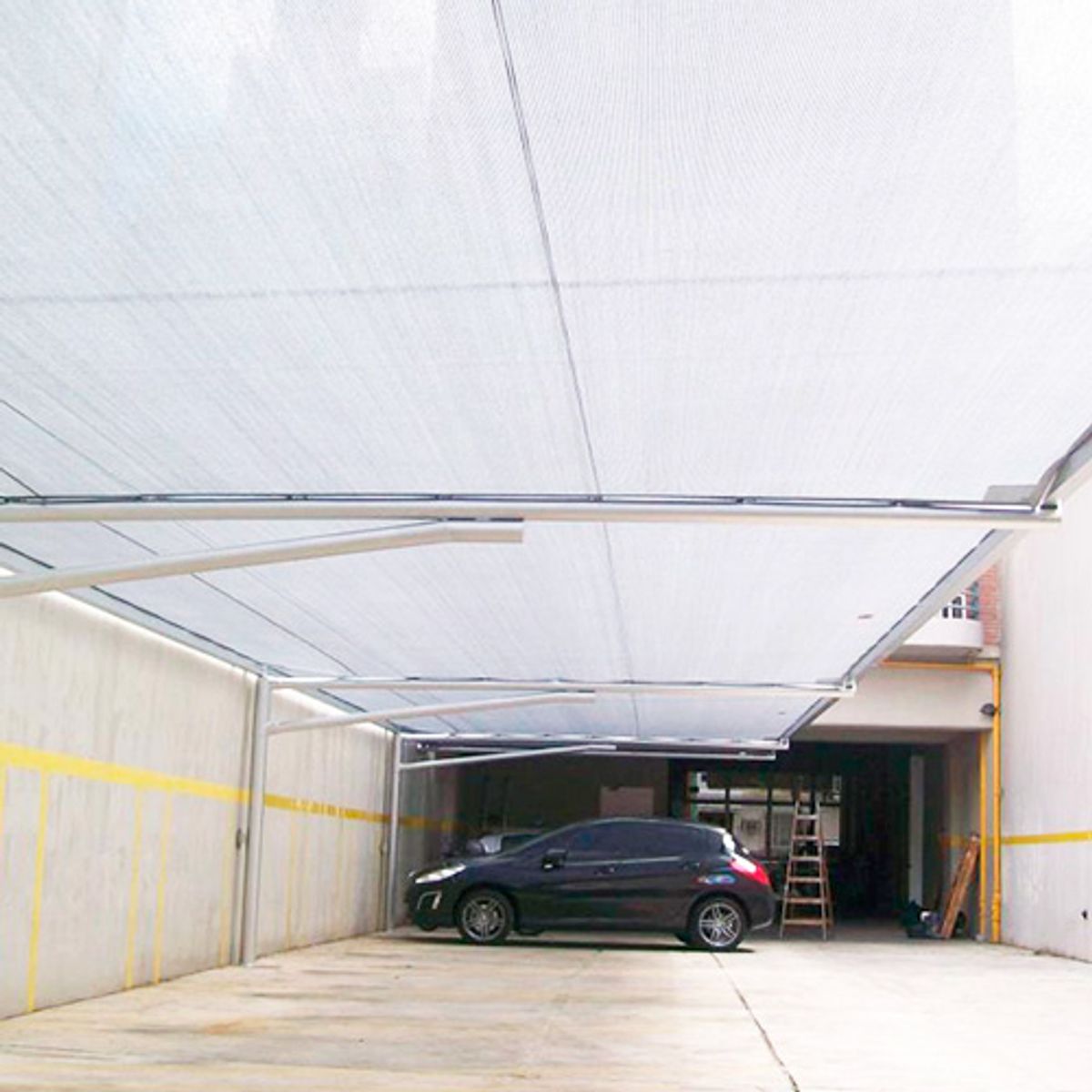 TREETOP - Malla Raschel Sombra Lisa 80%  2,10 x 5 mts Color Blanco