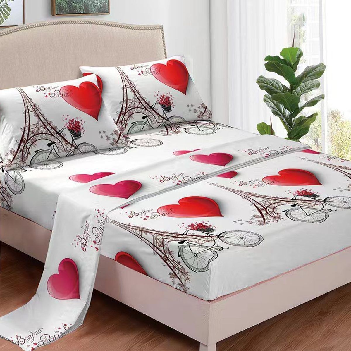 GENERICO - JUEGO DE SABANAS 100% ALGODON  SUAVES Y CÁLIDAS