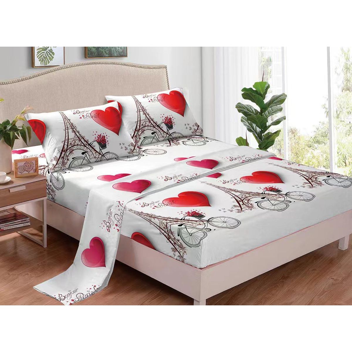 GENERICO - JUEGO DE SABANAS 100% ALGODON  SUAVES Y CÁLIDAS