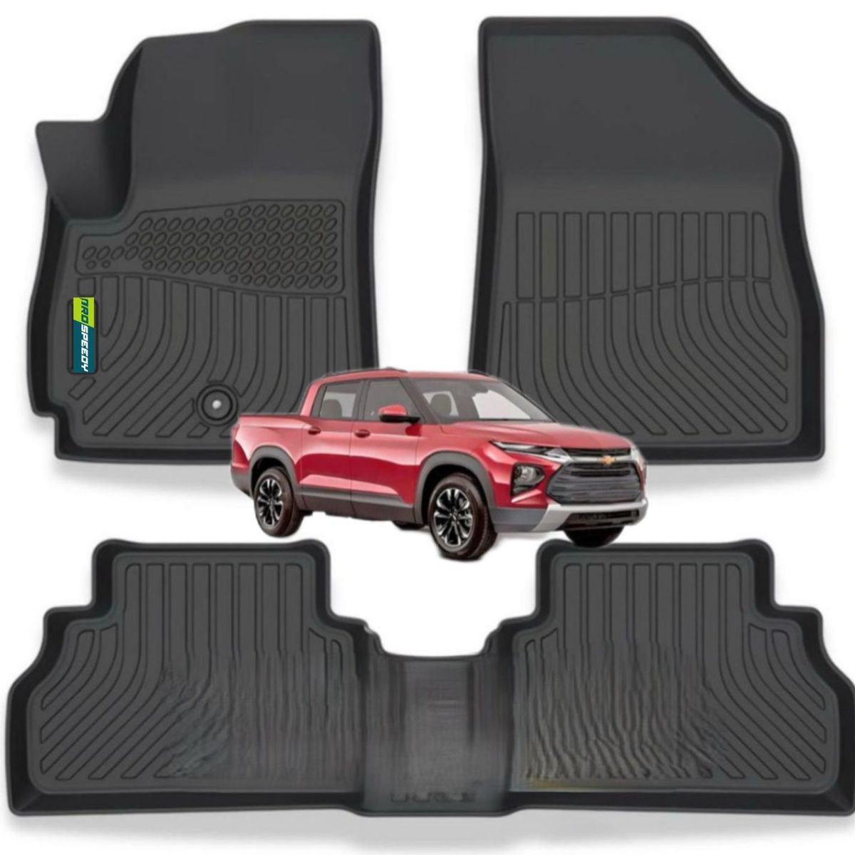 GENERICO - PISOS CALCE PERFECTO PROSPEEDY CHEVROLET MONTANA 2020+ 3PIEZAS