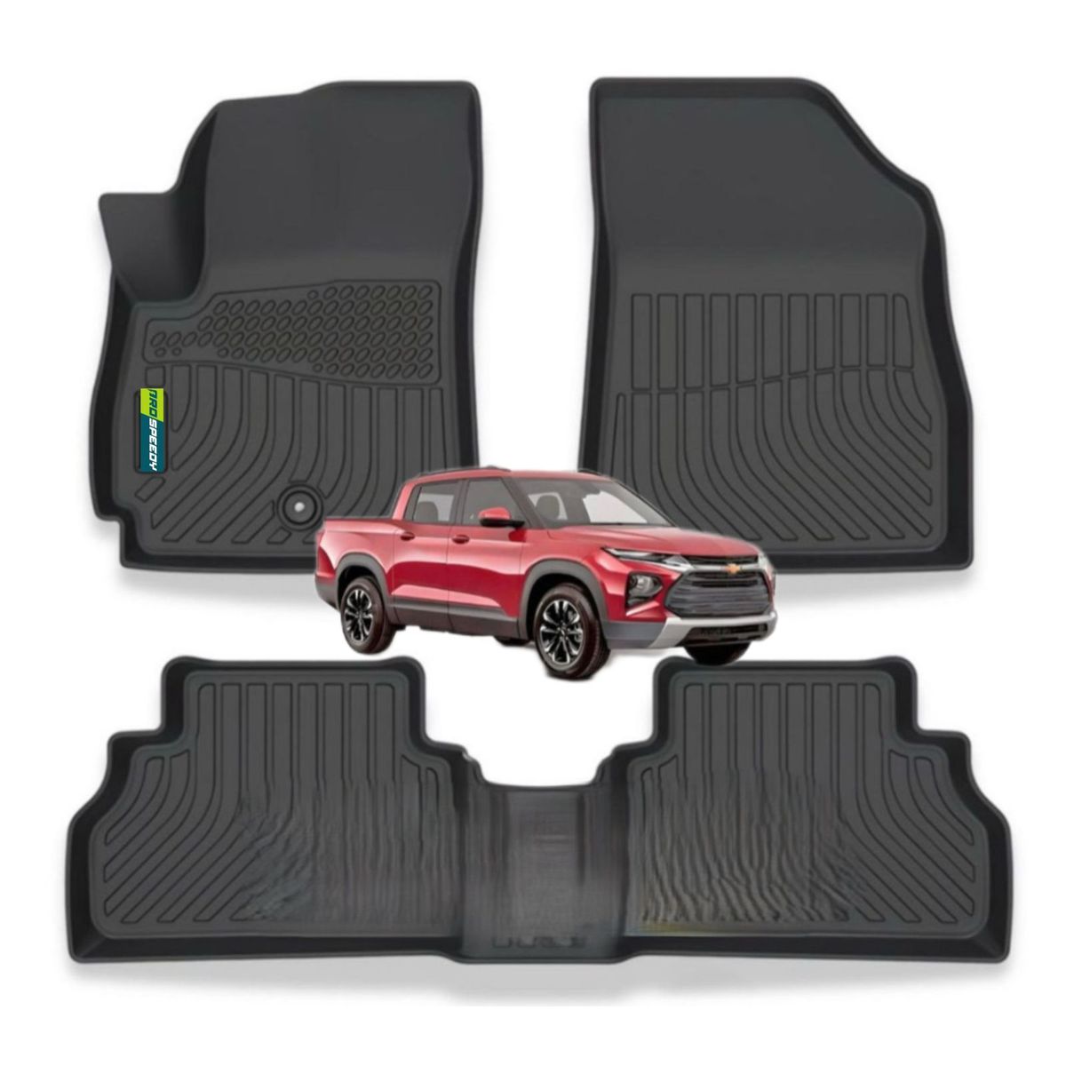 GENERICO - PISOS CALCE PERFECTO PROSPEEDY CHEVROLET MONTANA 2020+ 3PIEZAS