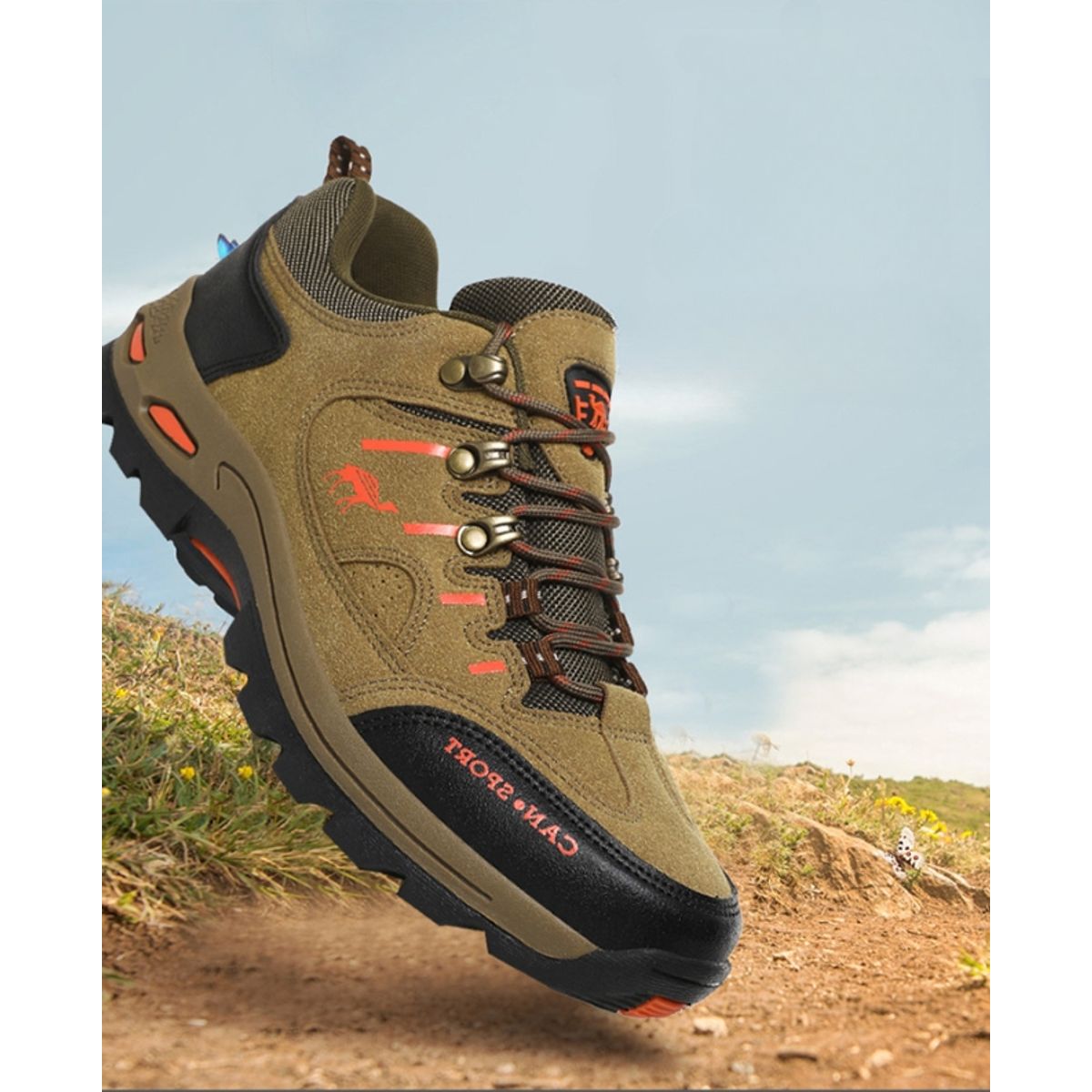 TIOZONEY - Zapatos de senderismo - Verde