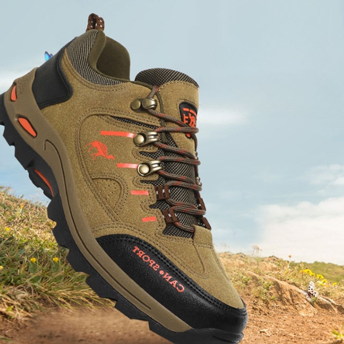 TIOZONEY - Zapatos de senderismo - Verde