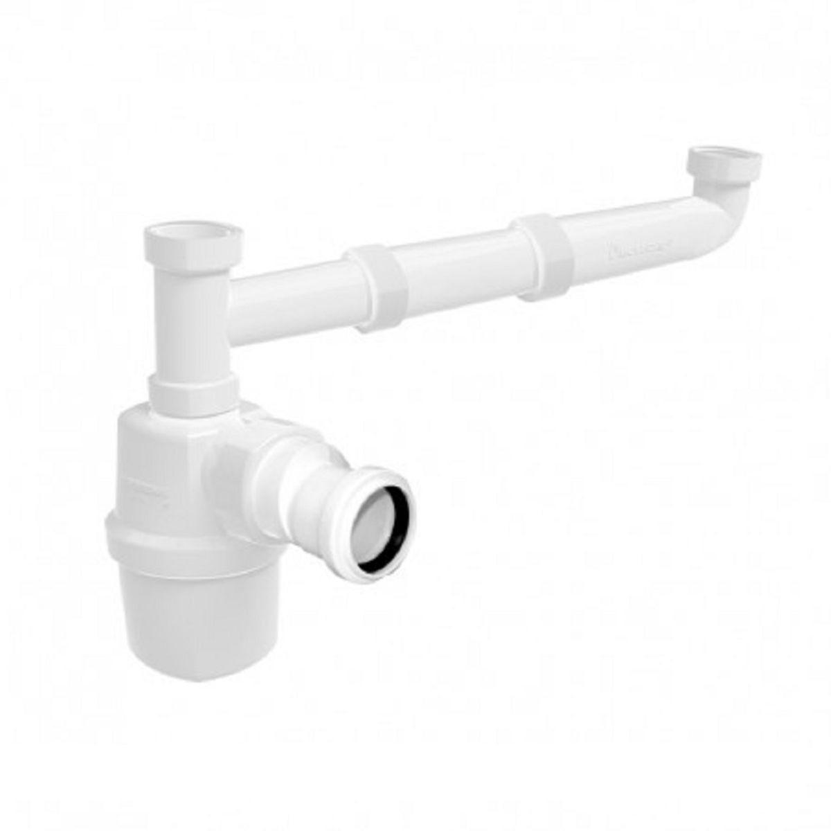 GENERICO - SIFON LAVAPLATO HOFFENS CON CONEXIÓN PARA 2 DESAGUE.