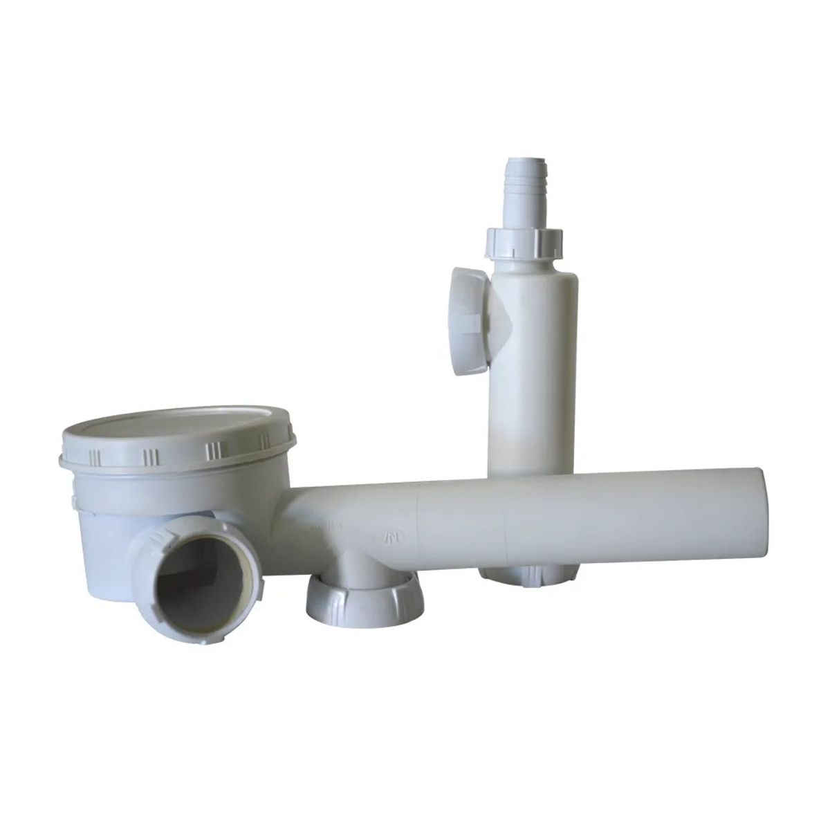 GENERICO - SIFON LAVAPLATO HOFFENS CON CONEXIÓN PARA 2 DESAGUE.