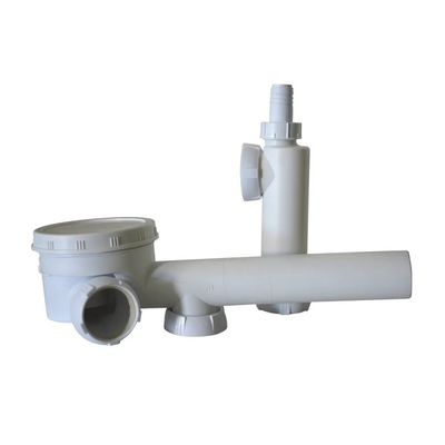 Imagen 2 del producto SIFON LAVAPLATO HOFFENS CON CONEXIÓN PARA 2 DESAGUE.