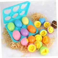 GENERICO - Juguete Niños Caja Huevos Montessori Con Colores Y Formas