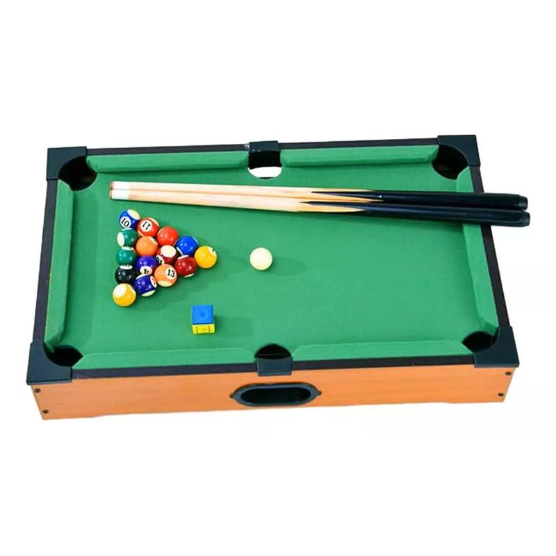 GENERICO - Mini Mesita De Pool 36x24 Cm De Madera Para Niños