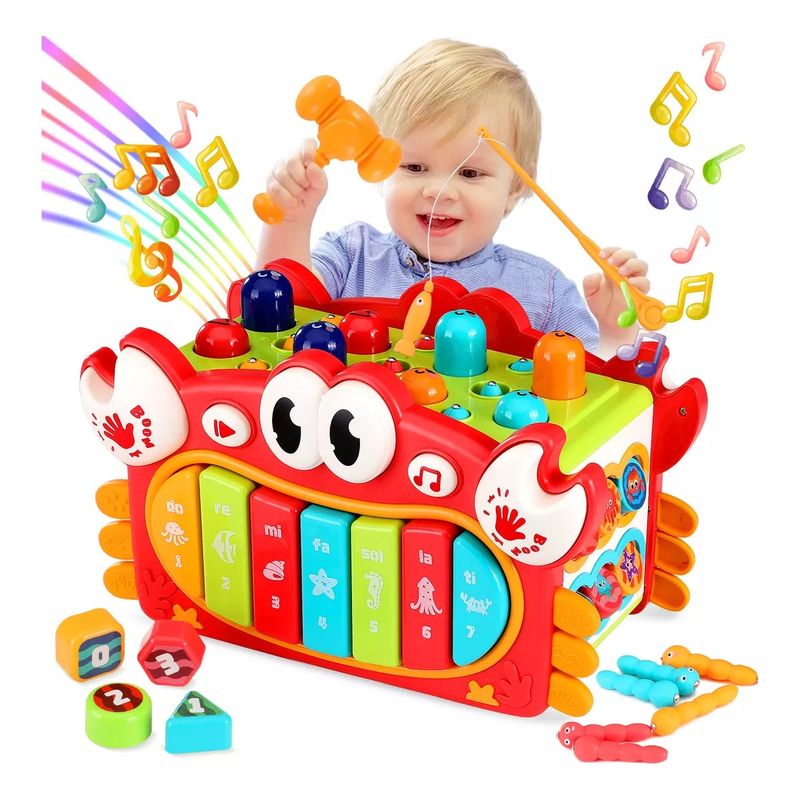 GENERICO - Juguete Didáctico Montessori Para Bebé Luz Y Musica 15 En 1