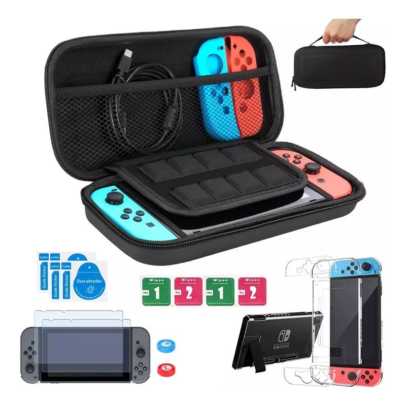 GENERICO - Estuche Protector Para Nintendo Switch Normal Con Accesorios
