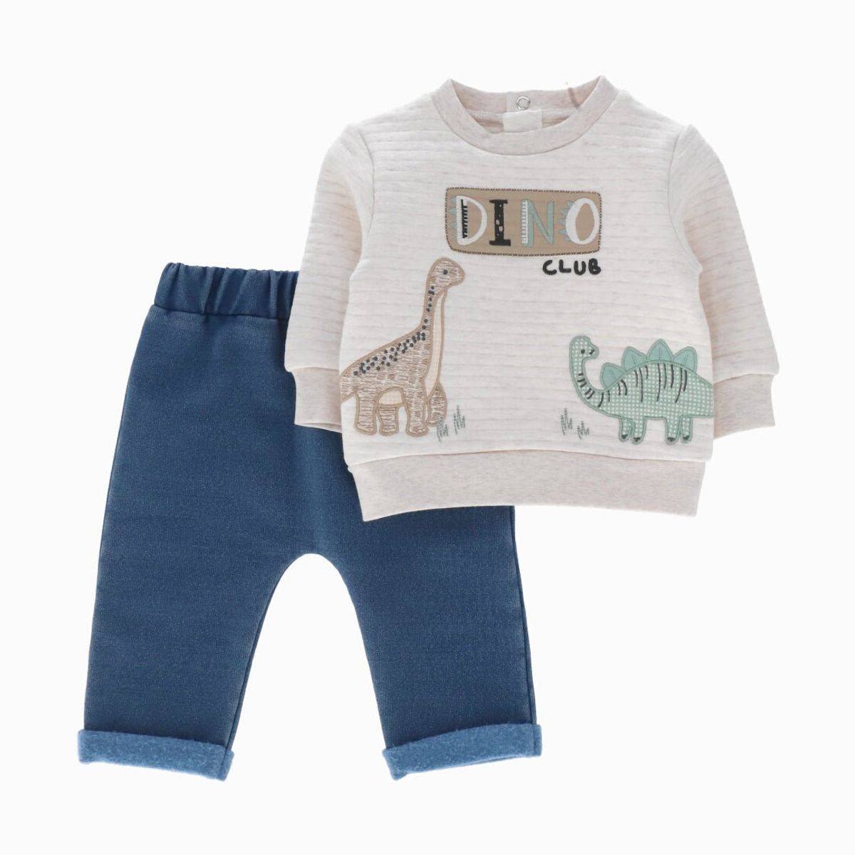 4KIDS - Conjunto recién nacido dino club beige 4 Kids