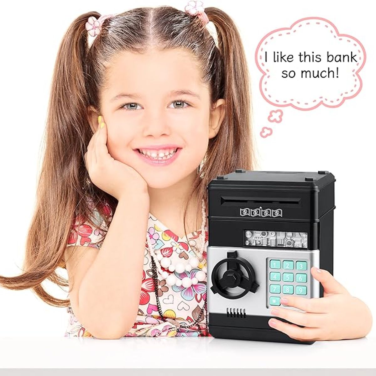 GENERICO - Alcancia Regalo Niño Tipo Caja Fuerte Juguete Electronica