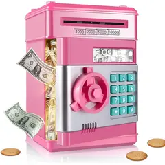 GENERICO - Alcancia Regalo Niña Tipo Caja Fuerte Juguete Electronica