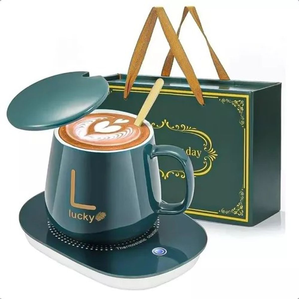 GENERICO - Tazon Con Calentador Taza Tazas De Te Tazas Cafe Electrica