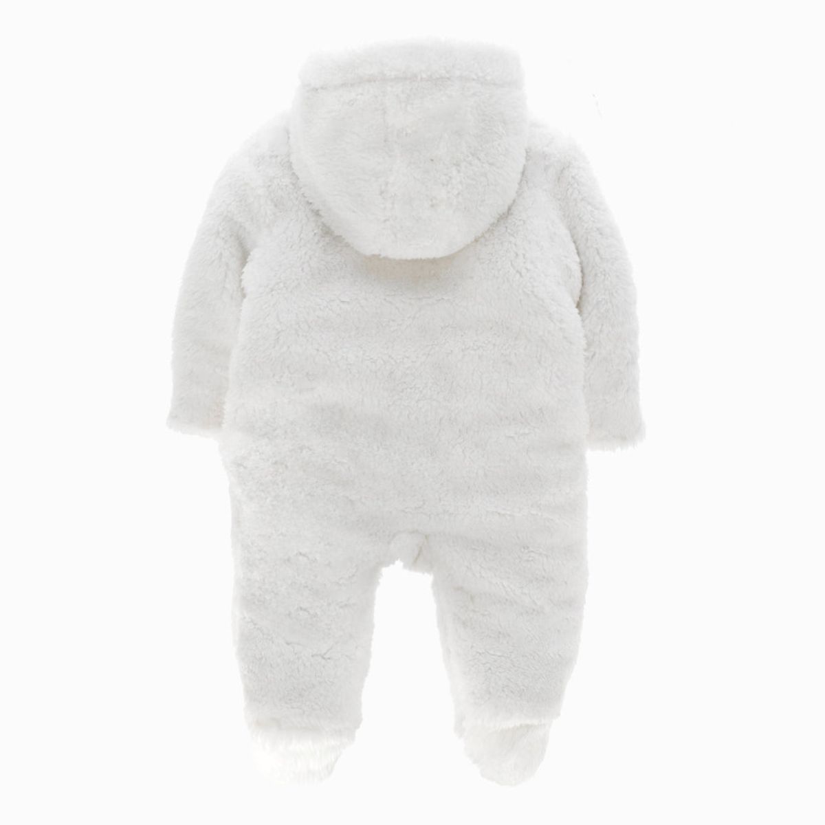 BLACK AND BLUE - Saquito recién nacido con gorro blanco Black and Blue