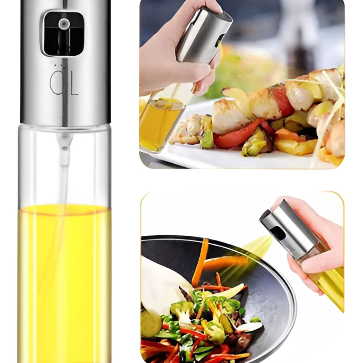 GENERICO - Dispensador De Aceite O Vinagre En Spray Aerosol Vidrio