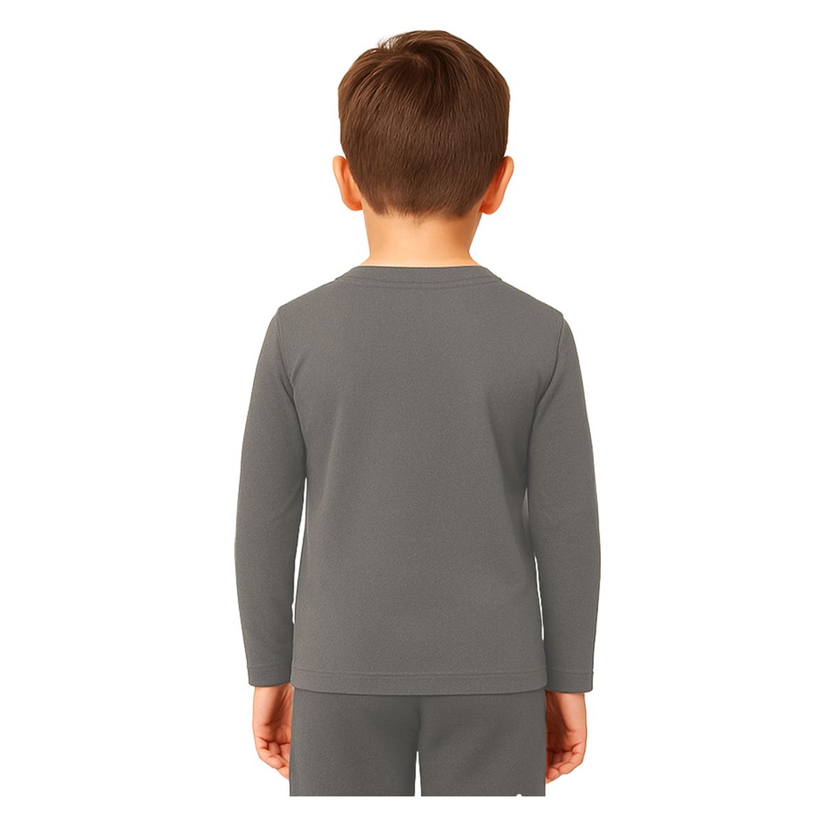 ANDESLAND OUTDOOR APPAREL - Polera Primera Capa Micropolar Blanford Gris Niños