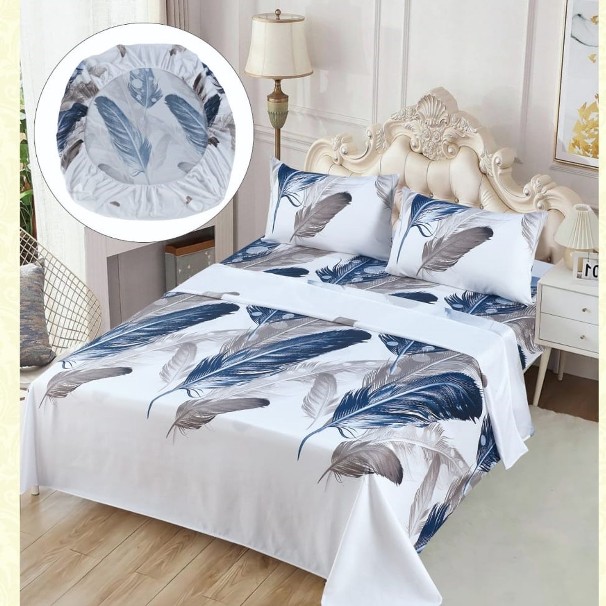 GENERICO - JUEGO DE SABANAS 100% ALGODON  SUAVES Y CÁLIDAS