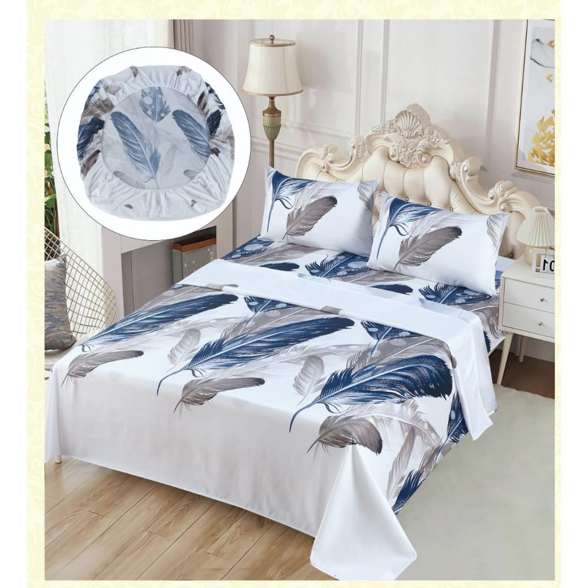 GENERICO - JUEGO DE SABANAS 100% ALGODON  SUAVES Y CÁLIDAS