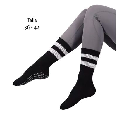 Imagen 2 del producto Calcetines Antideslizantes Algodon YOGA PILATES Set 3 Par