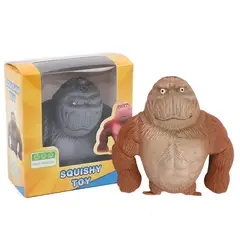 GENERICO - Squishy Toy Gorila - Juguete Anti Estrés Color Cafe