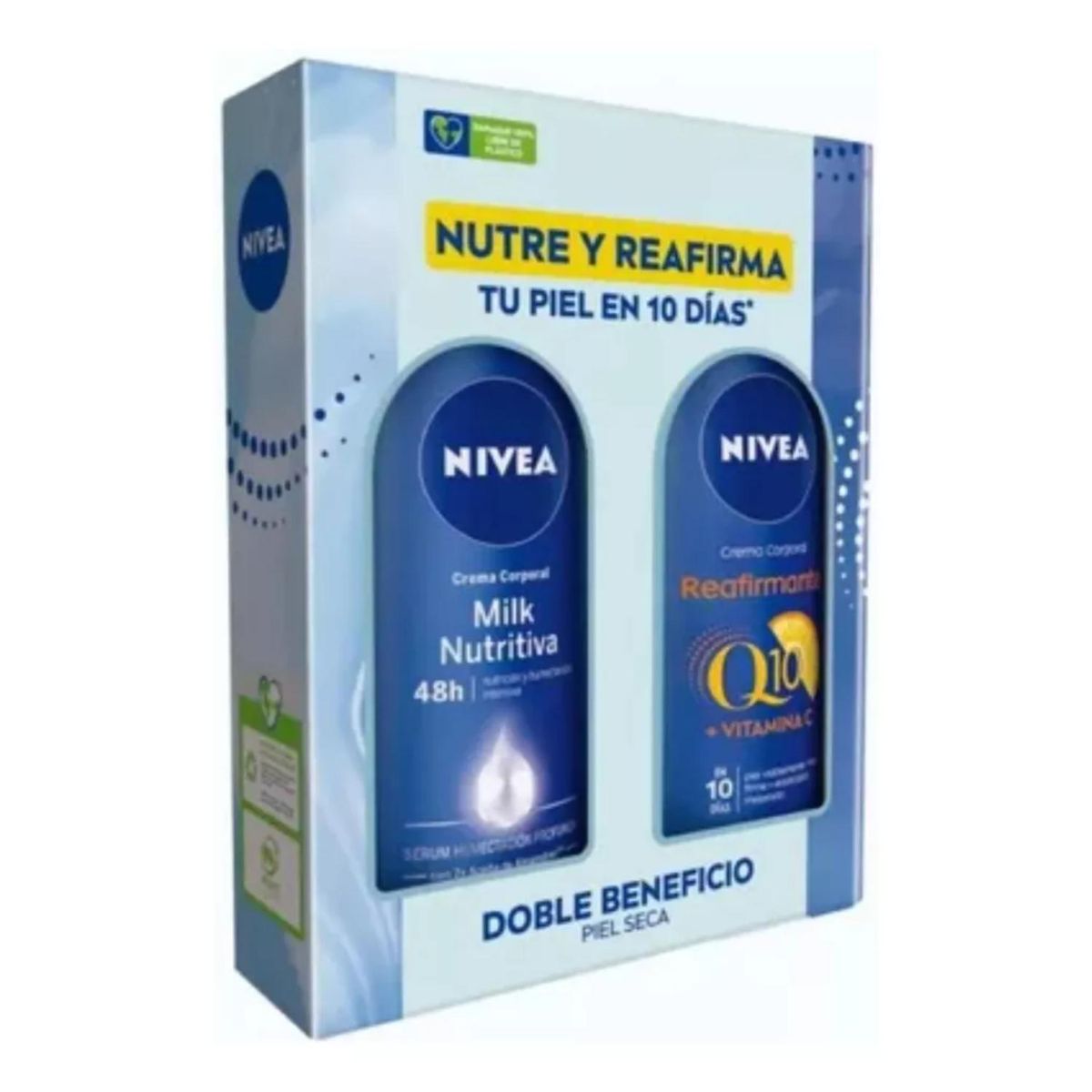 NIVEA - NIVEA Pack Rutina Crema Corporal Milk Nutritiva+Milk Q10