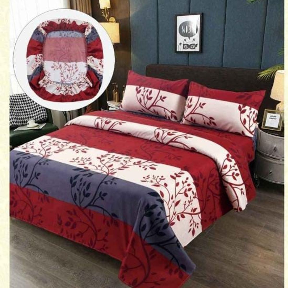 GENERICO - JUEGO DE SABANAS 100% ALGODON  SUAVES Y CÁLIDAS