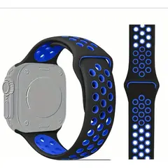 GENERICO - Correa Deportiva Negra para Apple 42-44-45-49mm