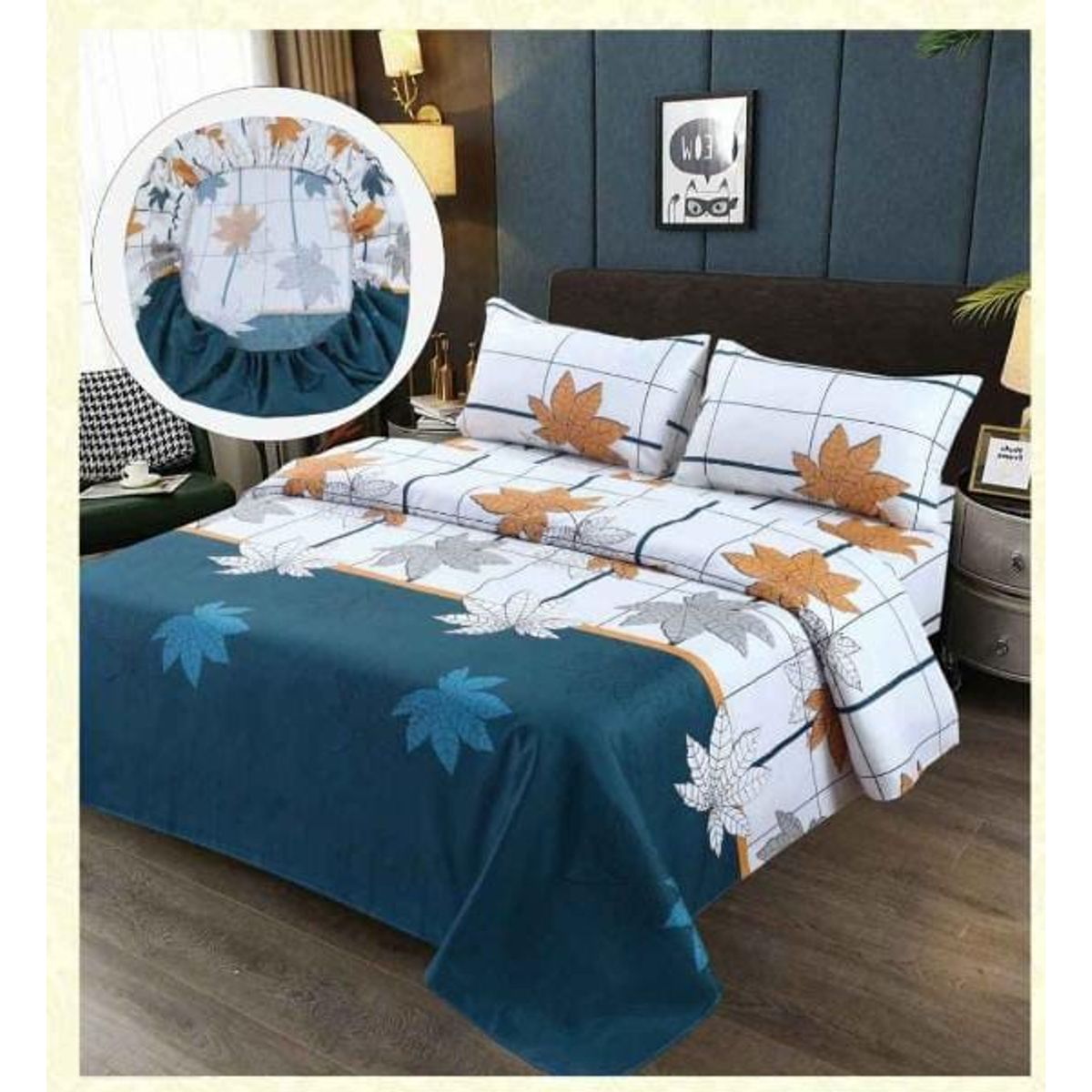 GENERICO - JUEGO DE SABANAS 100% ALGODON  SUAVES Y CÁLIDAS